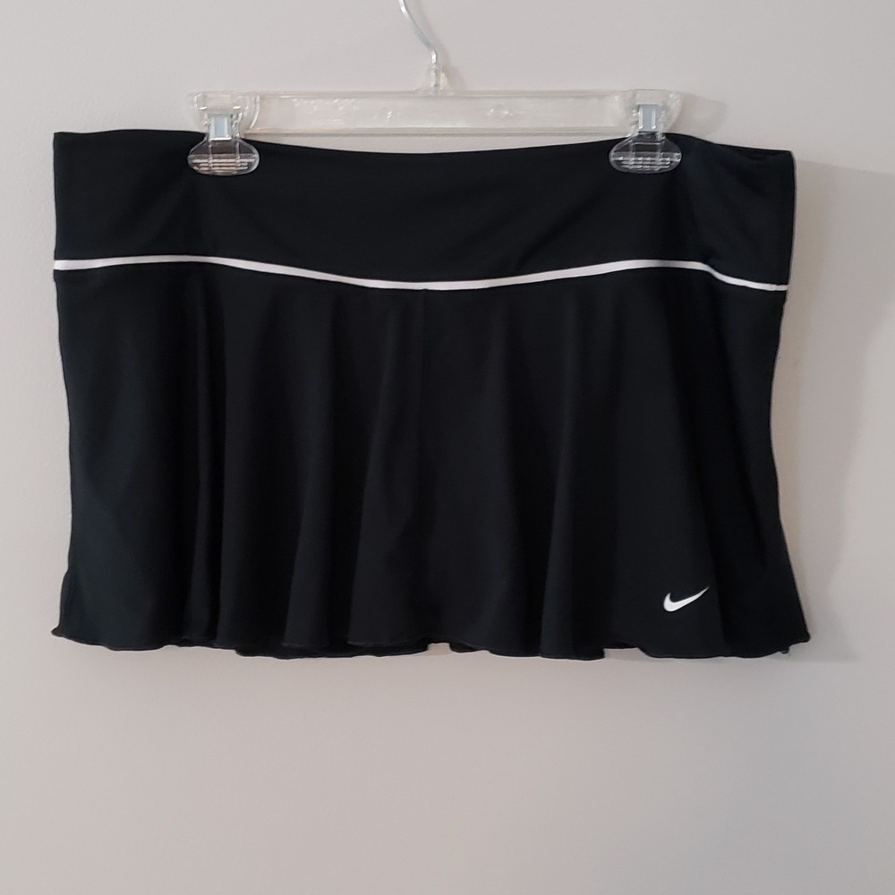 Nike Womens Dri-Fit Skort XL Tennis Golf Pickleball Athleisure Stretch Black